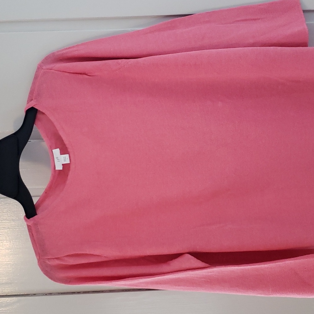 Lightweight J Jill pink tunic sweater